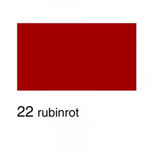 Ursus Tonkarton 220g, 50x70 cm, 25 Bgen - Farbe: rubinrot