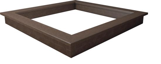 Sandkasten Namib braun 2x2m