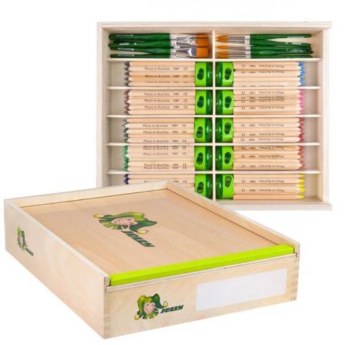 PAKET NR. 4: 210 Kita-Stifte, 10 Duo-Spitzer, 12 Kita-Pinsel 