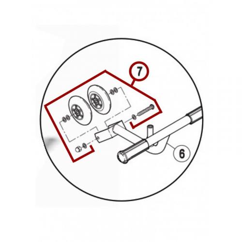 Vorderrad 2er Set W620/621/622/623